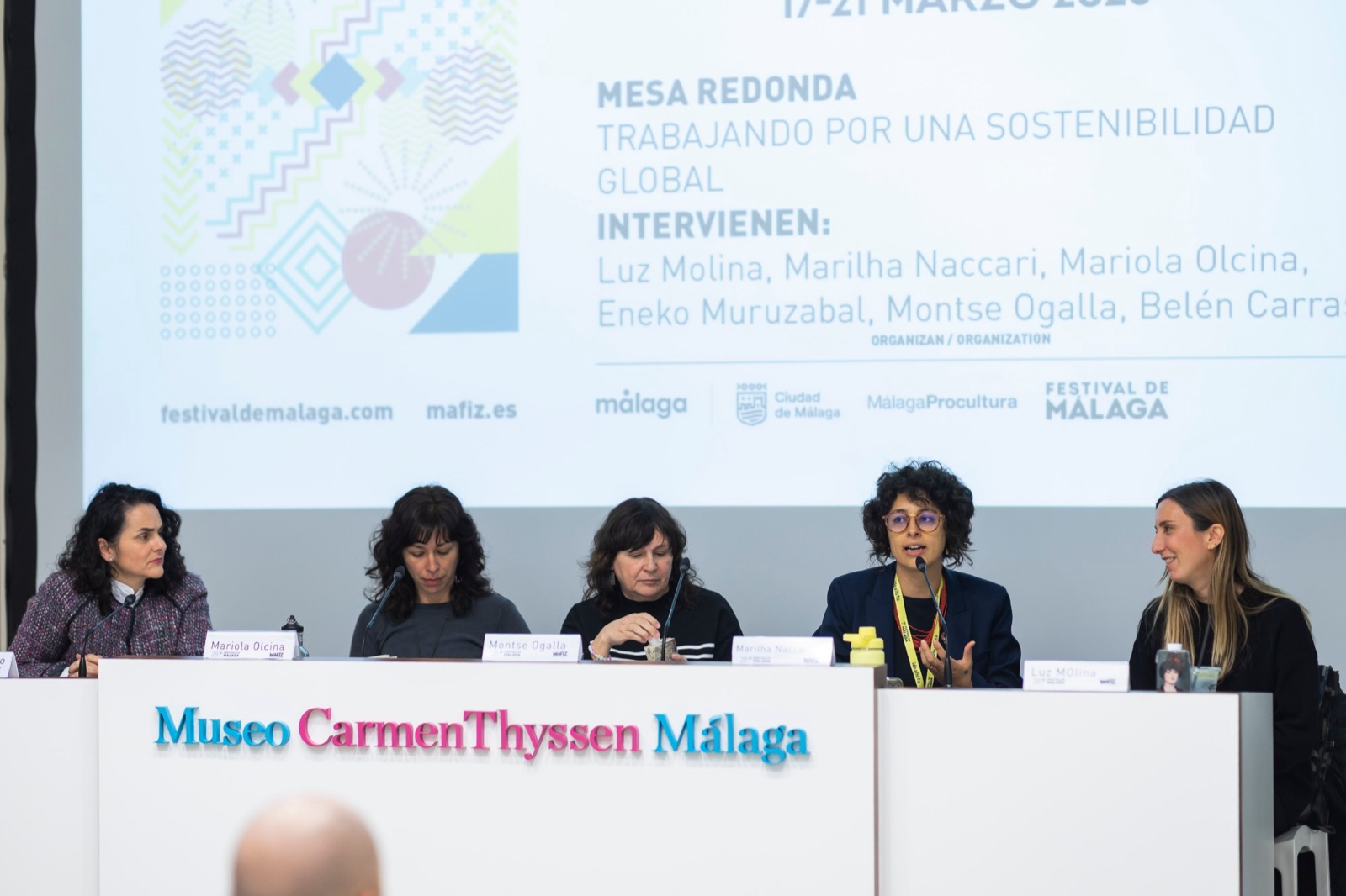 Mesa sobre sustentabilidade global no MAFIZ, Festival de Málaga, 2025